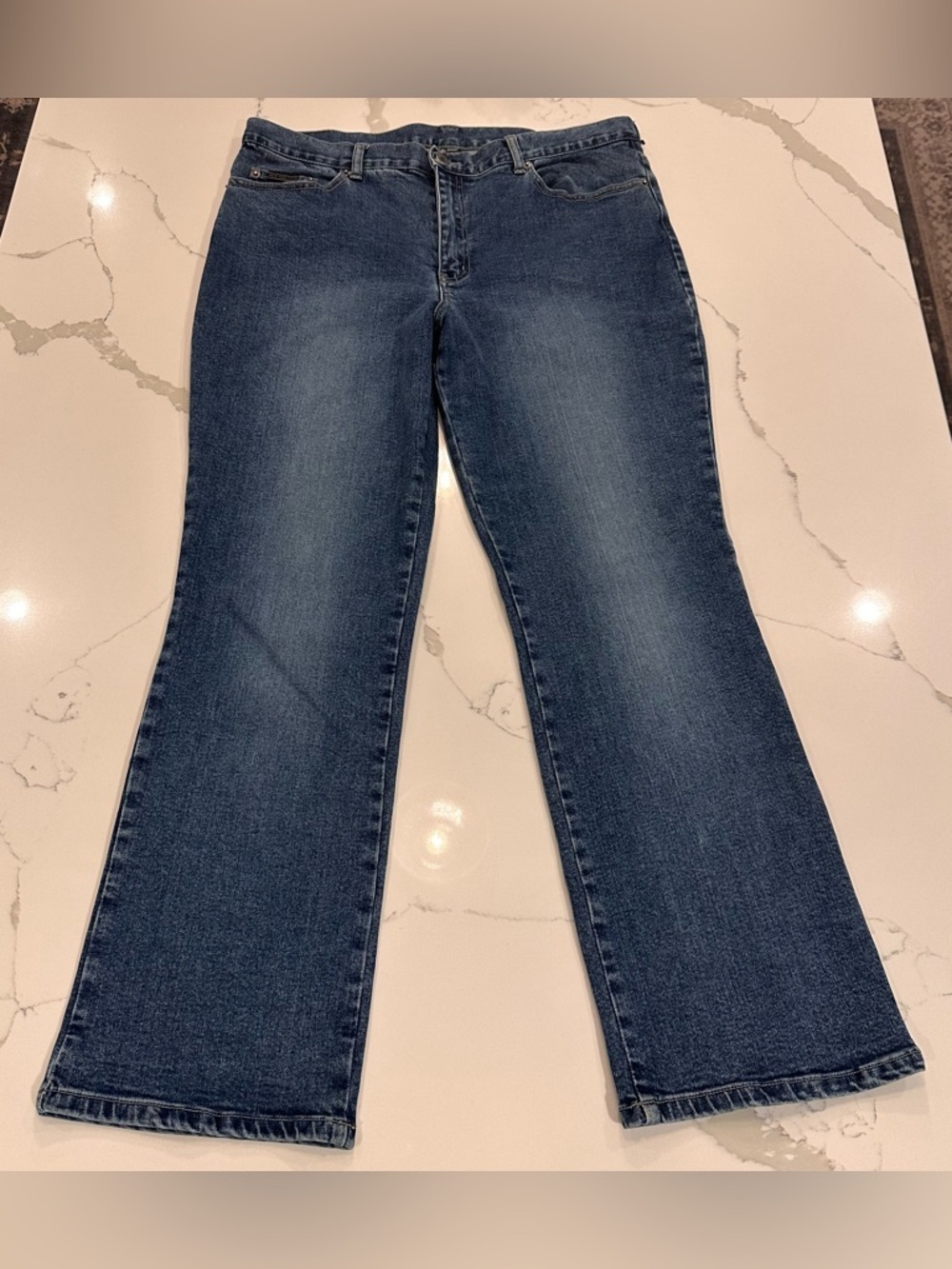 New York & Co High Rise Bootcut Blue Jeans Women’s 16 Denim Stretch Medium Wash